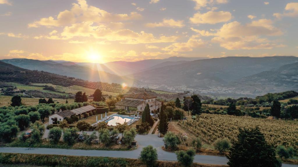 Fattoria Lavacchio estate sunset