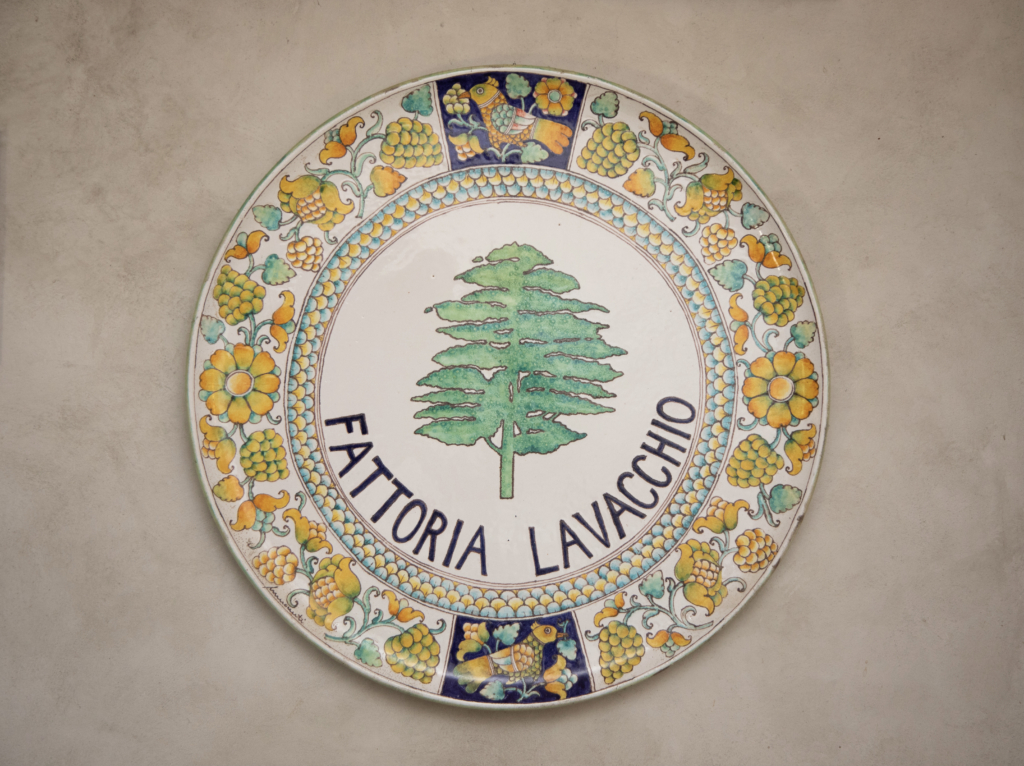 Fattoria Lavacchio ceramic plate