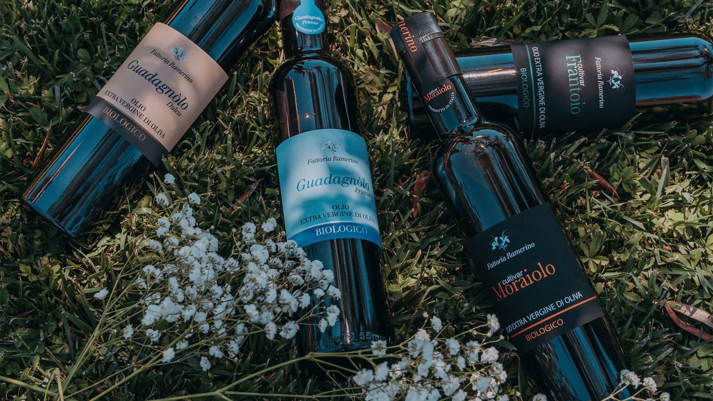 Fattoria Ramerino olive oil bottles